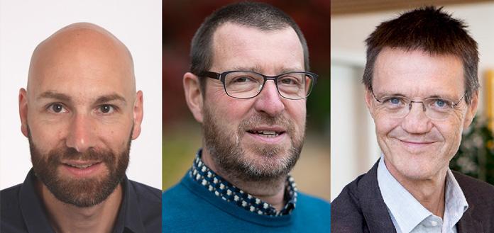 Portretfoto's Ton Kuijpers, Jako Burgers en Bert Aertgeerts