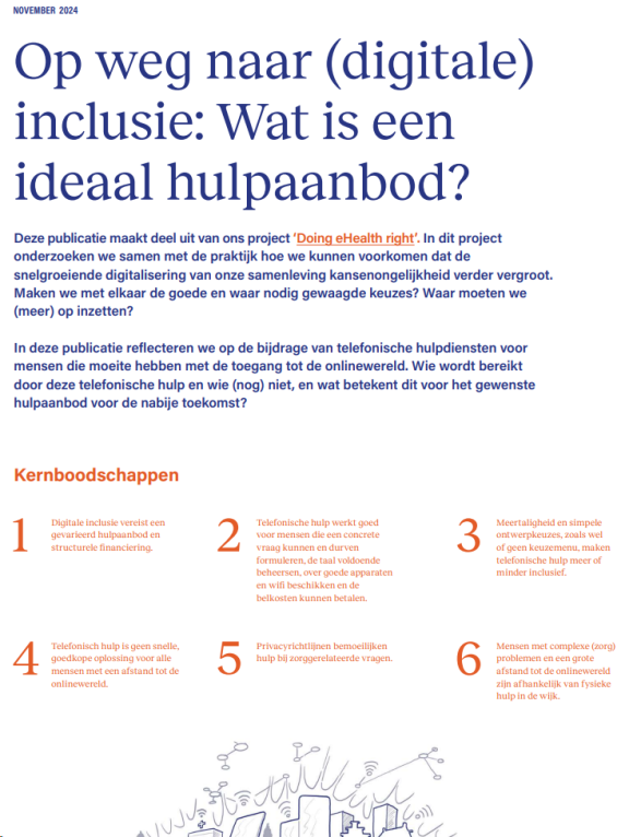 Op weg naar digitale inclusie. Wat is een ideaal hulpaanbod?