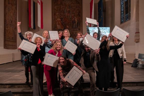 Groepsfoto deelnemers LMNR 3.0 met hun certificaten